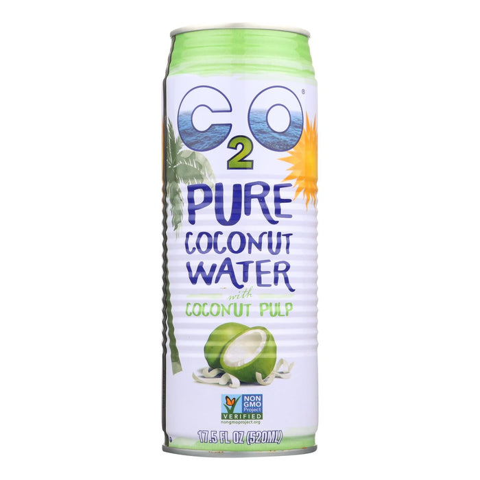 ZICO Pure Coconut Water with Pulp (Pack of 12 - 17.5 Fl Oz.)