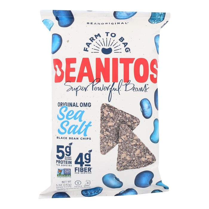 Beanitos Black Bean Chips Sea Salt 5 Oz. (Pack of 6)