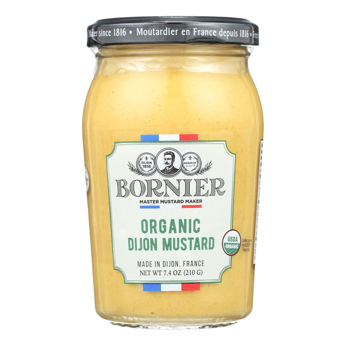 Bornier Organic Dijon Mustard (Pack of 6 - 7.4 oz)