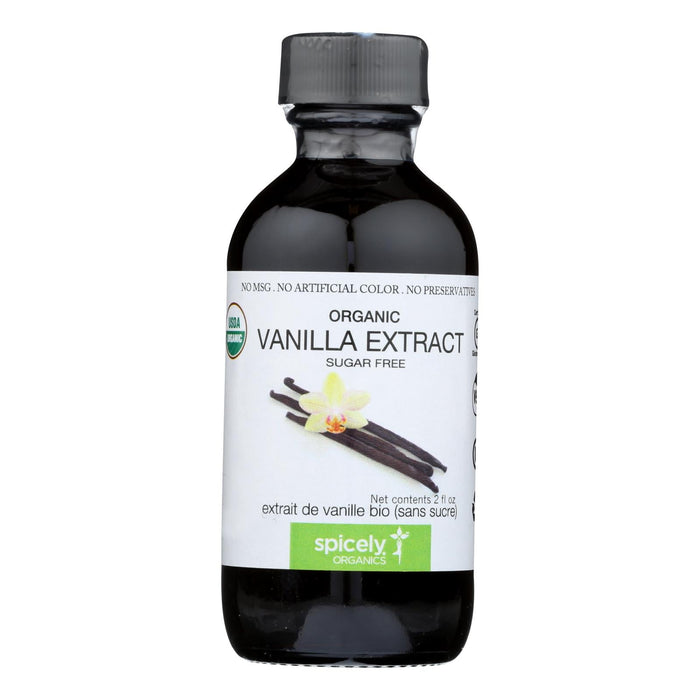Spicely Organics Pure & Gluten-Free Vanilla Extract, 2 Fl Oz (Pack of 6)