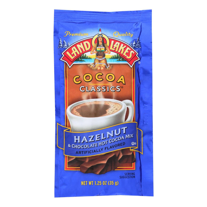 Land O Lakes Cocoa Classic Mix - Hazelnut and Chocolate - 1.25 oz - Pack of 12