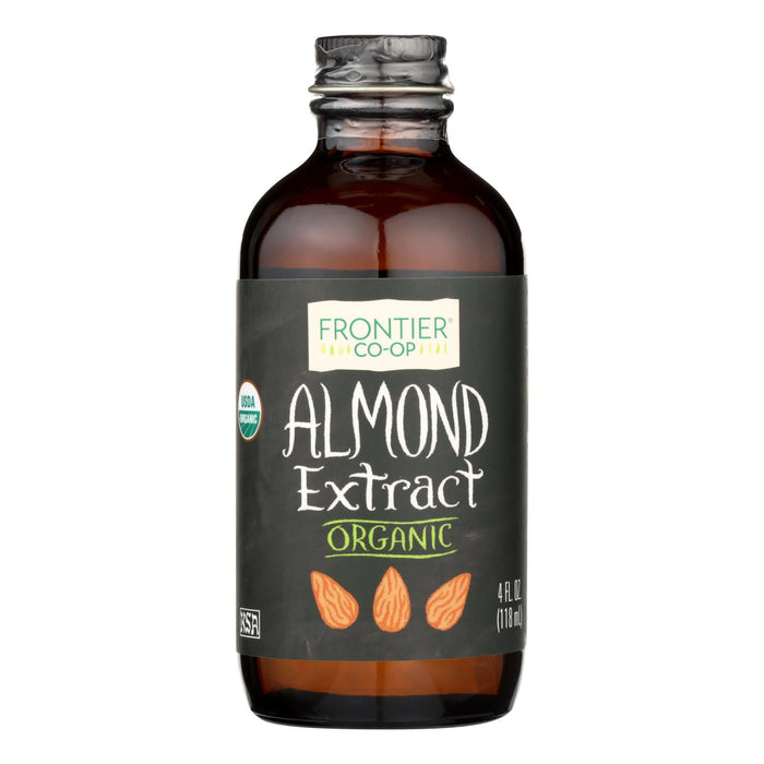 Frontier Herb - Organic  - Premium 100% Pure Almond Extract (4 Oz.)