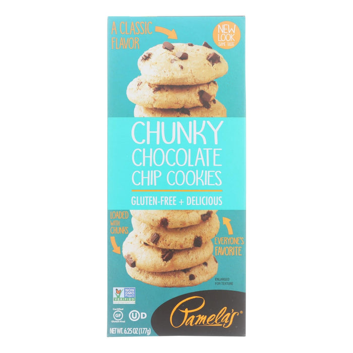 Pamela's Products Chunky Chocolate Chip Gluten-Free Cookies (Pack of 6) - 6.25 Oz
