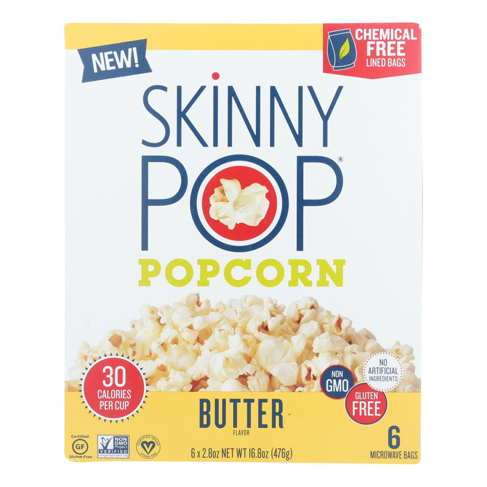 Skinnypop Micro Butter Popcorn - 6 Pack of 6 (2.8 Oz.) Bags