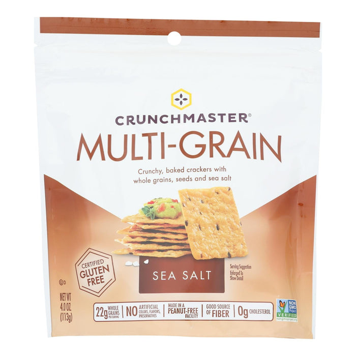 Crunchmaster Multigrain Crackers with Sea Salt, 4 Oz (Pack of 12)