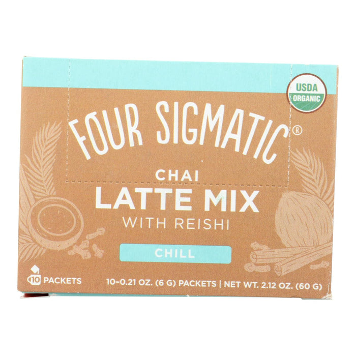Four Sigmatic Organic Turkey Tail and Reishi Mushroom Chai Latte Mix (Pack of 10)