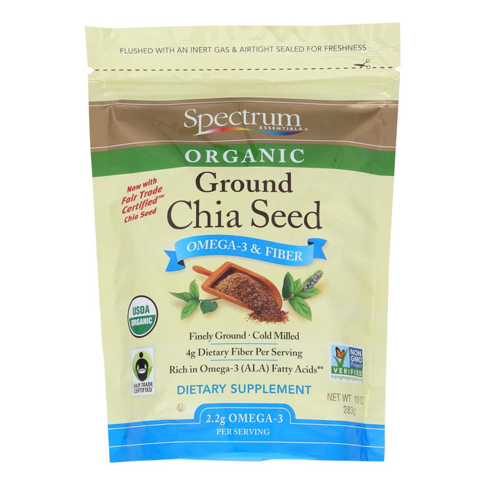 Spectrum Essentials Organic Ground Chia Seeds (10 Oz.)