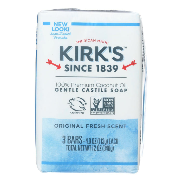 Kirk's Original Castile Soap, 4 Oz (Pack of 3)