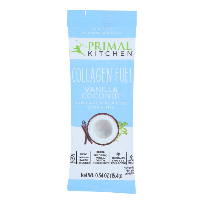 Primal Kitchen Vanilla Coconut Collagen Peptide Drink Mix (Pack of 12 - 0.54 oz)
