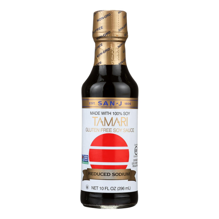 San-J Reduced Sodium Tamari Soy Sauce - 6 x 10 Fl Oz