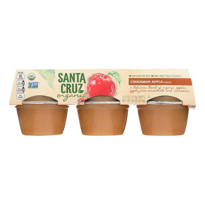 Santa Cruz Organic Cinnamon Apple Sauce (12-Pack, 4 Oz. Each)