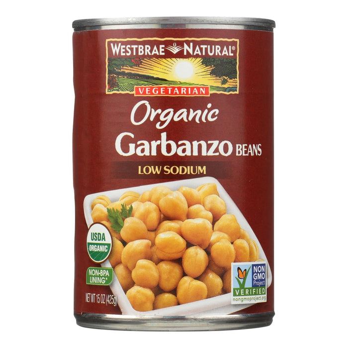 Westbrae Foods Organic Garbanzo Beans, 15 Oz Pack of 12