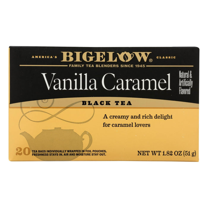 Bigelow Vanilla Caramel Black Tea, Pack of 6 (20 Tea Bags)