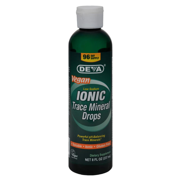 Deva Ionic Trace Mineral Drops - Enhanced Mineral Absorption - Vegan (8 Fl. Oz.)