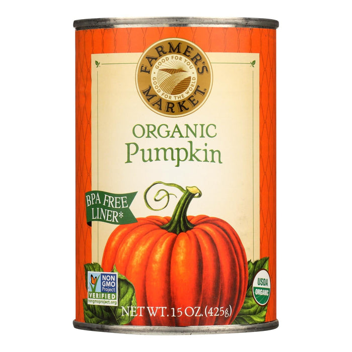 Farmer's MarketOrganic  Pumpkin (Pack of 12 - 15 Oz.)