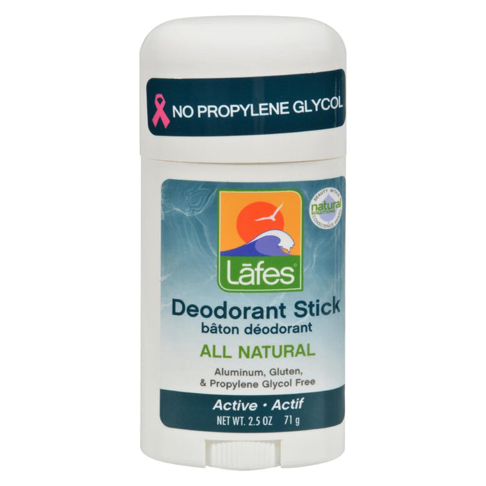 Lafe's Natural and Organic Deodorant Stick Infused with Hemp Oil (Pack of 2.5 Oz.)