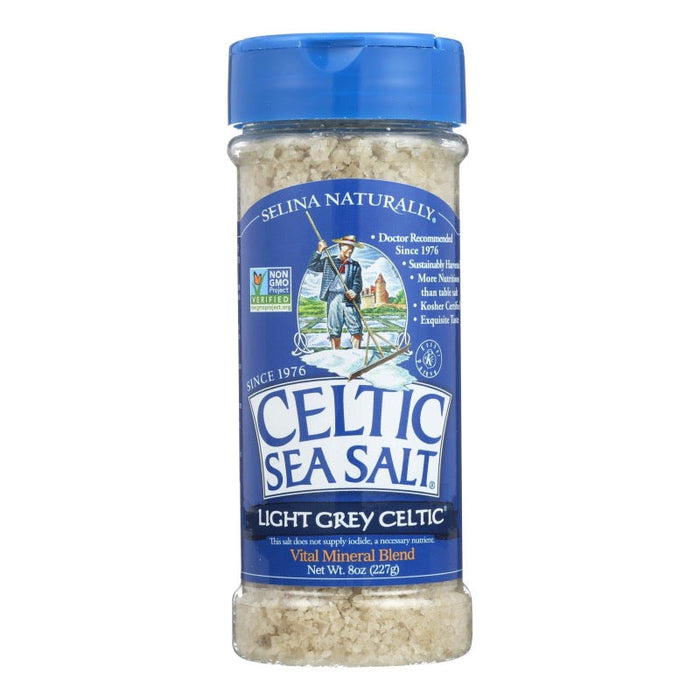 Celtic Sea Salt - Light Grey Celtic Sea Salt, 8 Oz. Pack of 6