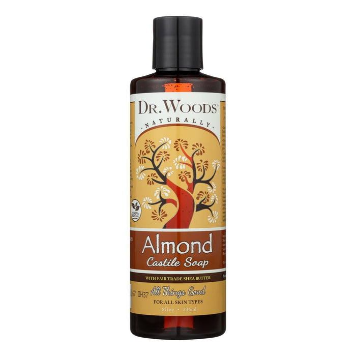Dr. Woods Organic Shea Butter Almond Pure Castile Soap - 8 Fl Oz