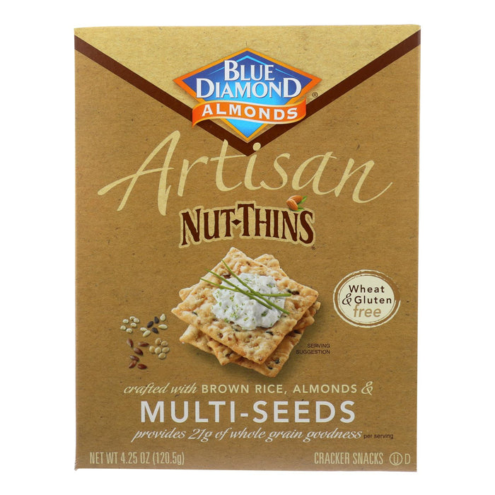 Blue Diamond Artesion Nut Thins Multi-Seed, 4.25 Oz. (Pack of 12)