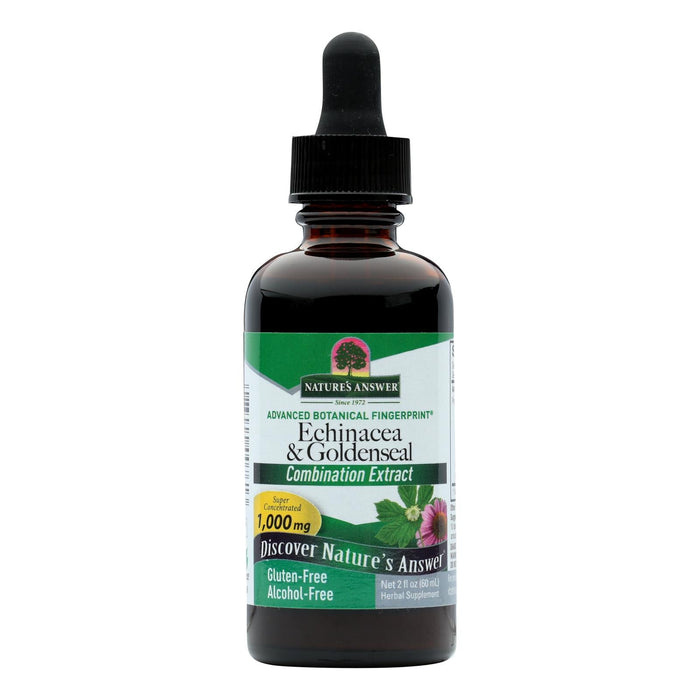 Nature's Answer Echinacea and Goldenseal Alcohol-Free Liquid Extract, 2 Fl Oz