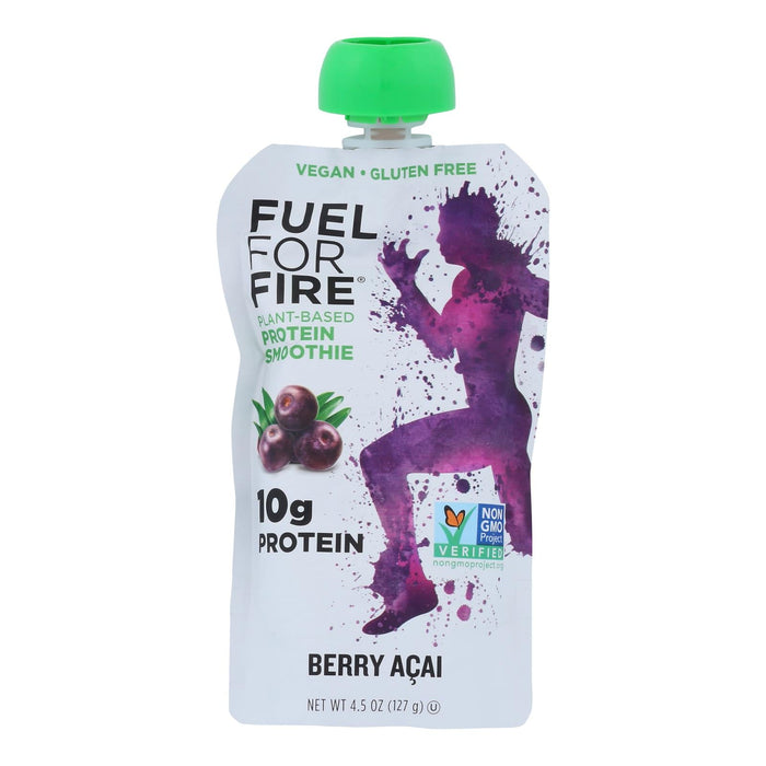 Fuel For Fire Protein Smoothie Fruit Berry Acai (12 Pack, 4.5 Oz. Each)