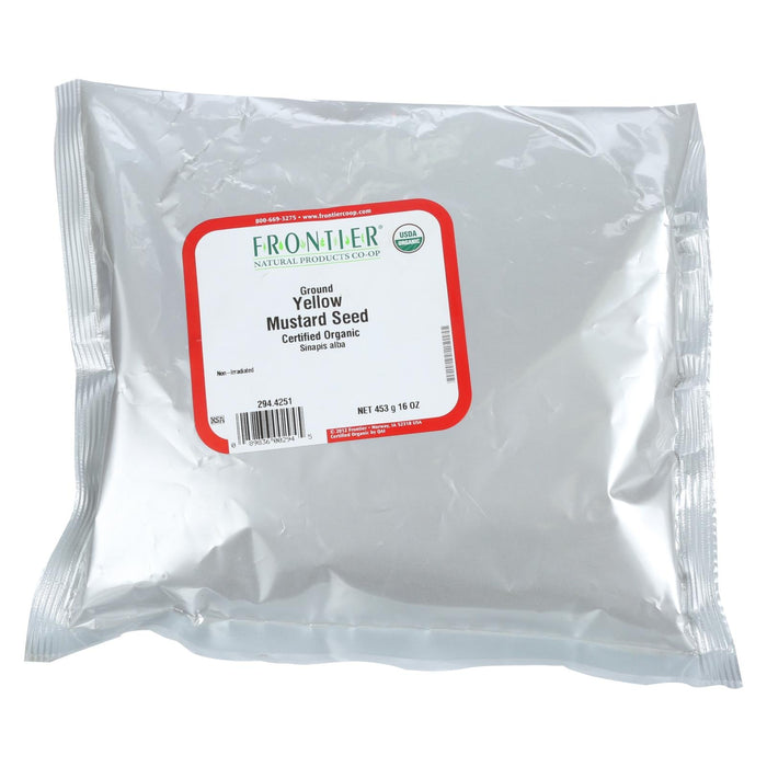 Frontier Herb Organic Yellow Powdered Ground Mustard Seed (1 lb.)