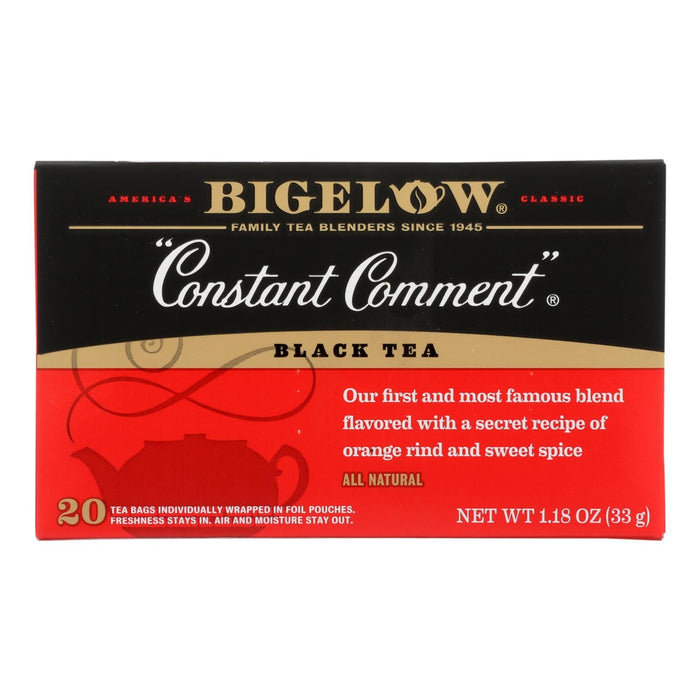 Bigelow Tea Constant Comment Black Tea, Premium Blend, 20 Tea Bags (Pack of 6)