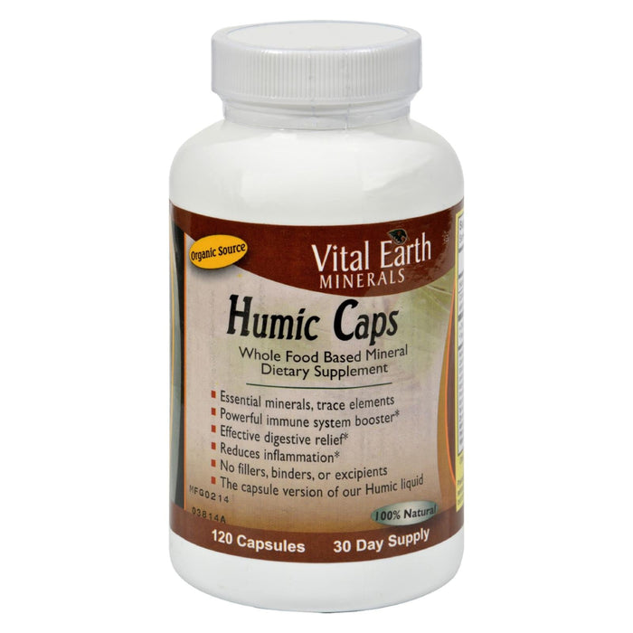 Vital Earth Minerals Humic Caps - 120 Capsules of Concentrated Humic Acid