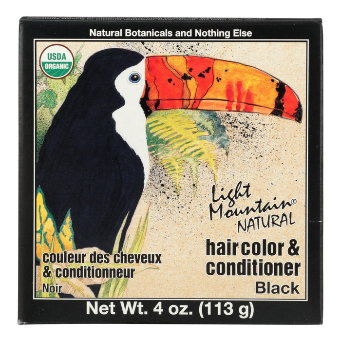 Light Mountain Organic Black Hair Color & Conditioner (4 Oz.)