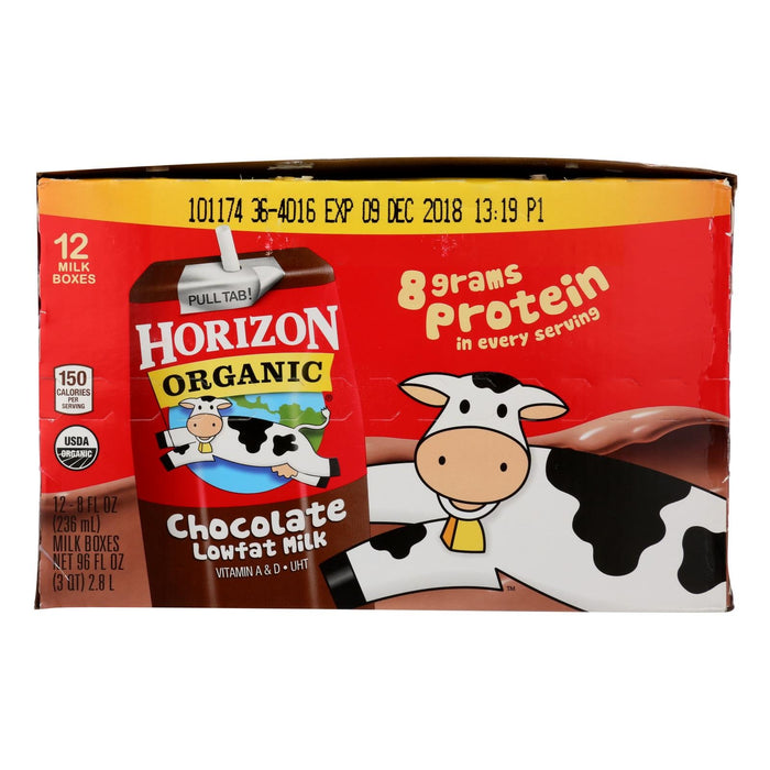 Horizon Lowfat Chocolate Milk - Pack of 12 - 8 Fl. Oz. Each