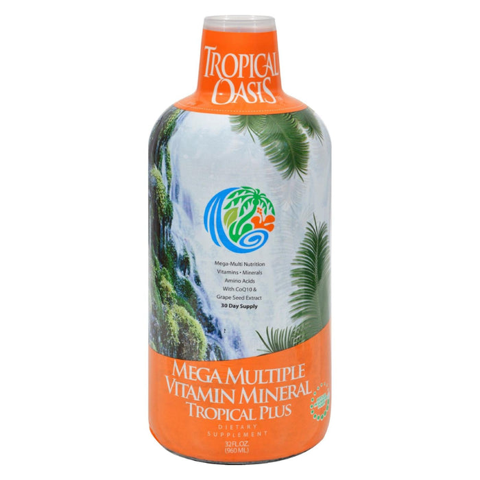 Tropical Oasis Tropical Plus Mega Multiple Vitamin Mineral Supplement - 32 Fl Oz