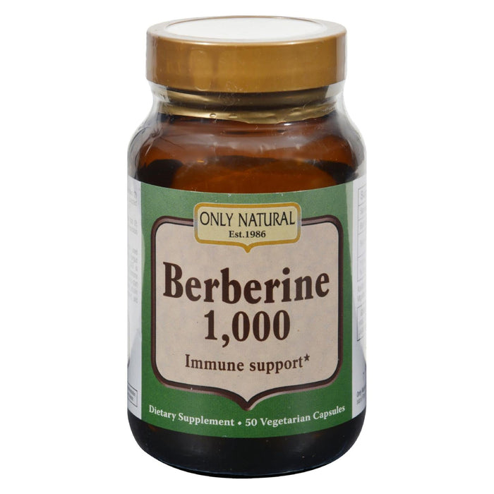 Only Natural Berberine - 1000 Mg,  50 Vegetarian Capsules