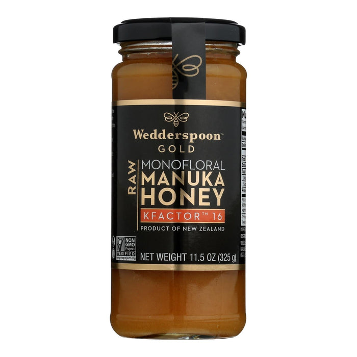 Wedderspoon Manuka Honey, Kfactor 16, 11.5 Oz. Pack of 6