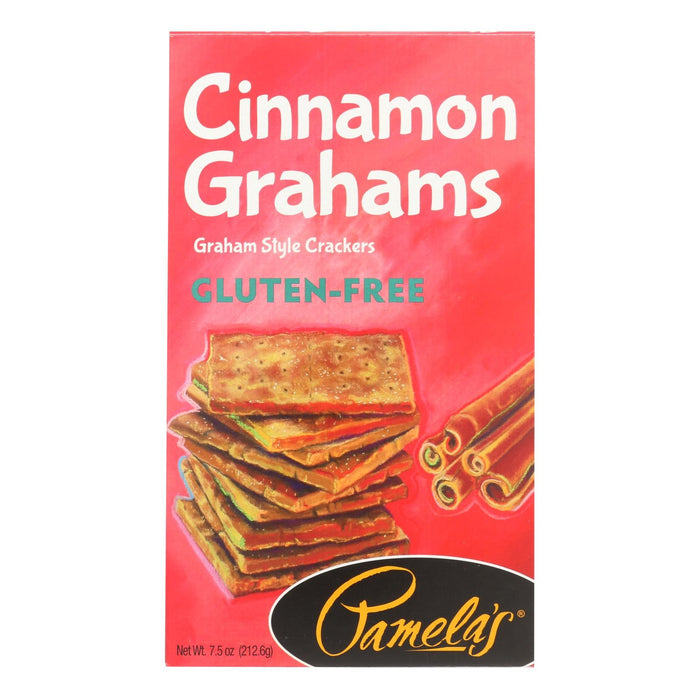 Pamela's Products Grahams Style Cinnamon Crackers, 7.5 Oz. Pack of 6