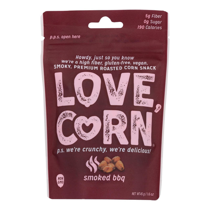 Love Corn Roasted BBQ, 10-Pack (1.6 Oz. Each)