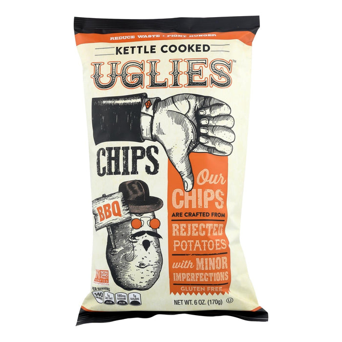 Uglies BBQ Kettle Flavored Potato Chips, Pack of 12 (6 Oz. Each)