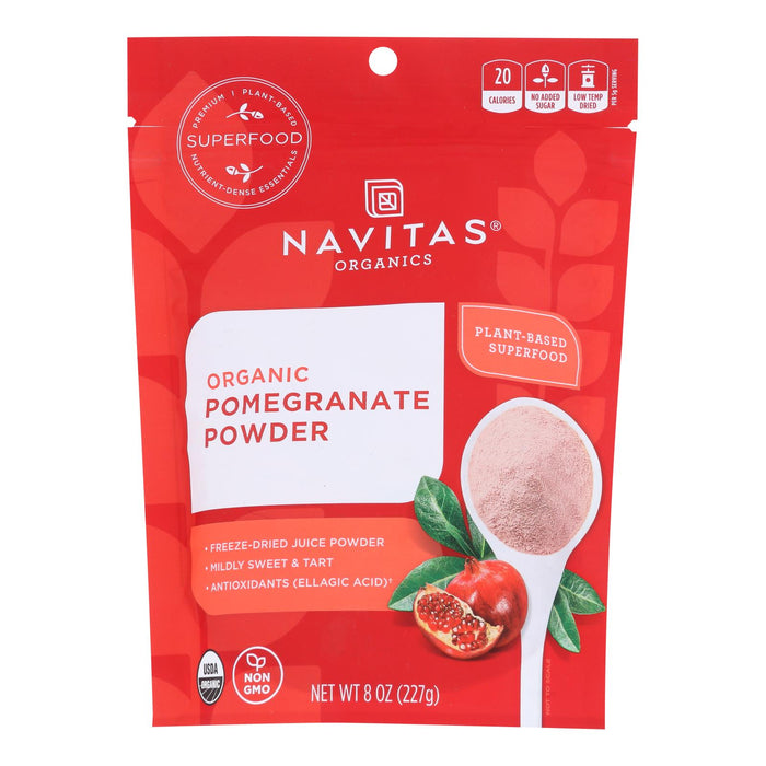 Navitas Naturals Organic Pomegranate Powder, Freeze-Dried (Pack of 6 - 8 Oz.)