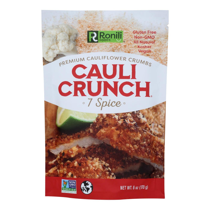 Cauli-Crunch - Cauliflower Crumbs with 7 Spice (Pack of 6, 6 Oz.)