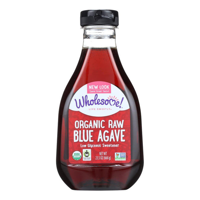 Wholesome Sweeteners Organic Raw Blue Agave, 23.5 Oz (Pack of 6)