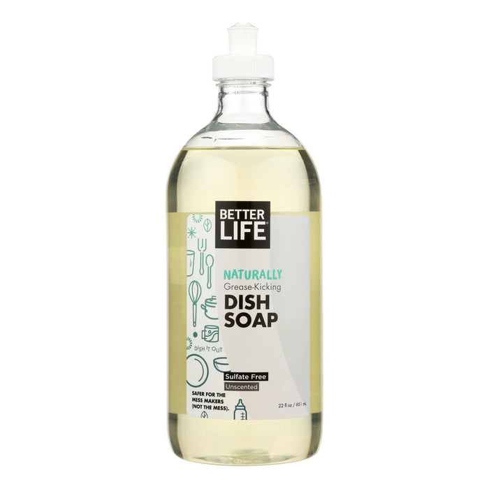 Better Life Dishwashing Soap - Unscented - 22 Fl Oz - Pack of 2