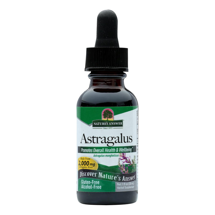 Nature's Answer Astragalus Root Alcohol-Free Liquid Extract, Immune Support, 1 Fl Oz