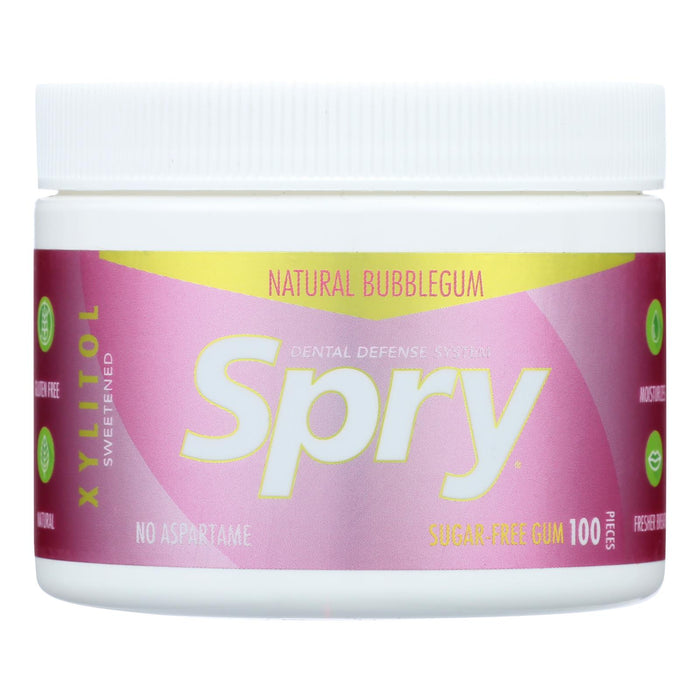 Spry Gum with Xylitol | Sugar-Free, All-Natural Sweetener | 100 ct