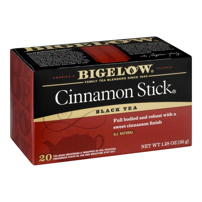 Cinnamon Stick Black Tea (Pack of 6 - 20 Bags) by Bigelow Tea