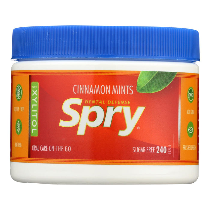 Spry 240ct Cinnamon Xylitol Gems