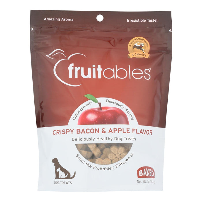 Fruitables Crunch Bacon Apple Dog Treats (Pack of 8 - 7 Oz.)