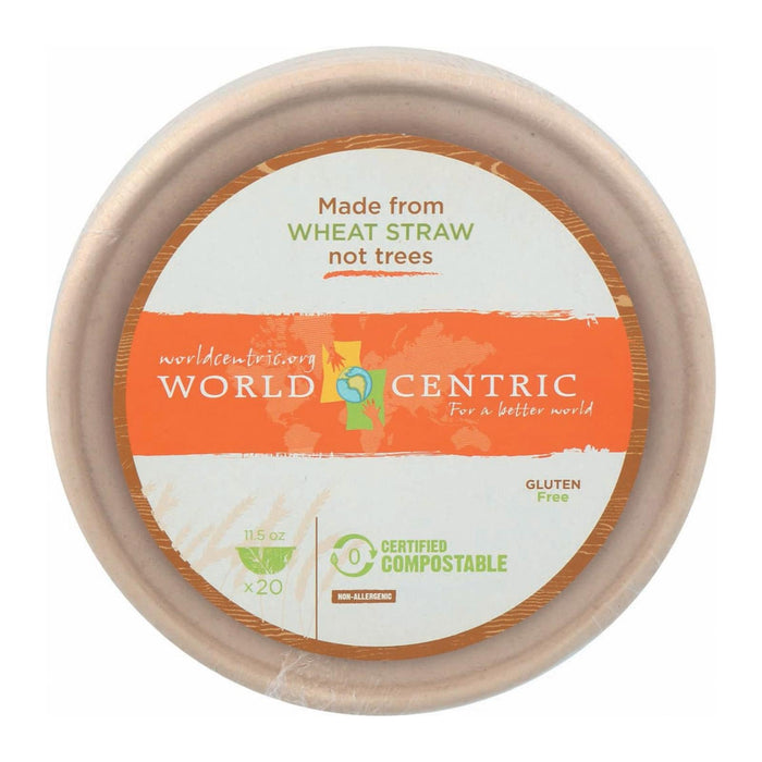 World Centric Biodegradable Wheat Straw Bowl (Pack of 12 - 20 ct.)