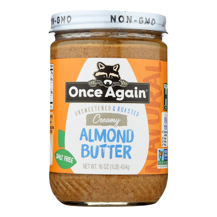 Once Again Organic Almond Butter Creamy 16 Oz. (Pack of 6)