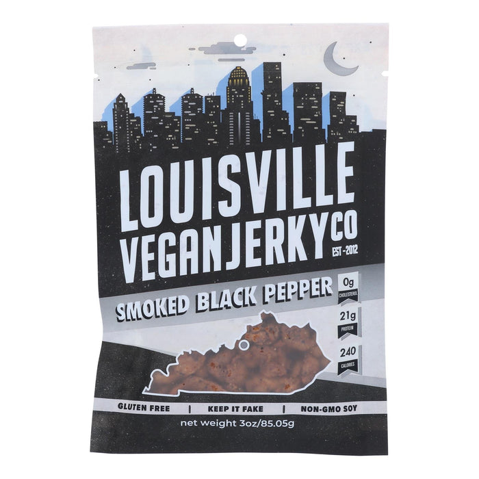 Louisville Vegan Black Pepper Jerky - 10 Pack - 3 Oz.