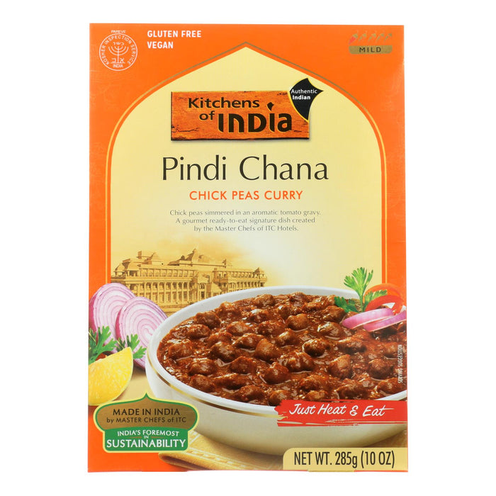 Kitchen Of India Chickpeas Curry Pindi Chana (Pack of 6 - 10 Oz)