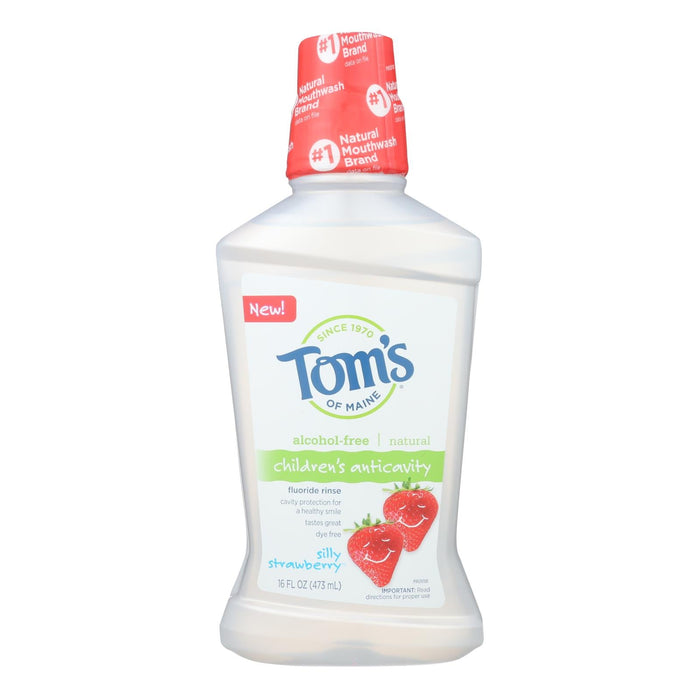 Tom's of Maine Kids Fluoride Rinse | Strawberry | 16 Oz.